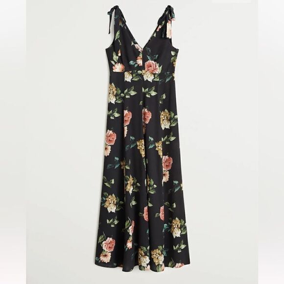 Mango Floral bow dress size 2 - Picture 4 of 12